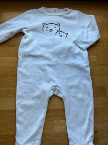 Pyjama velours gemo 9 mois garçon