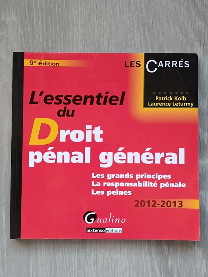 L'essentiel du droit pénal général - photo numéro 2