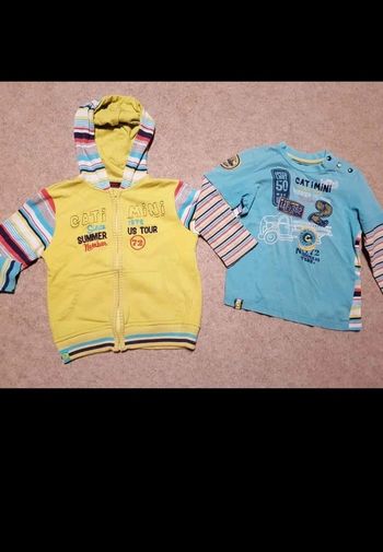 Lot catimini gilet + haut garçon 4ans