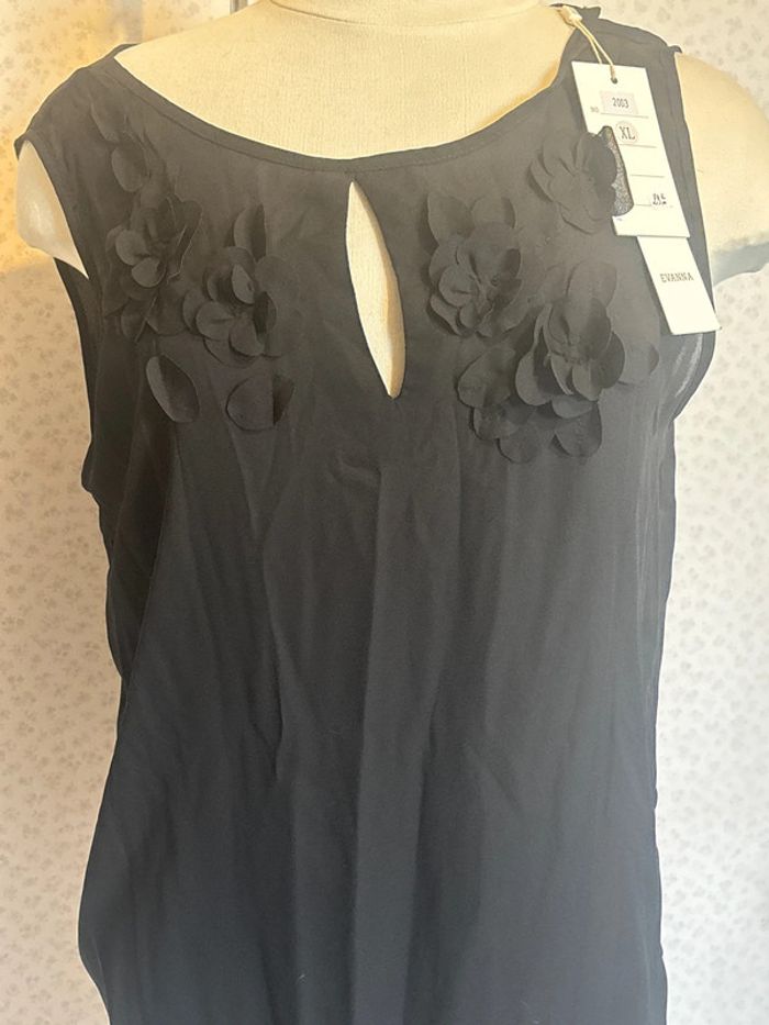 Blouse transparente taille 42 marque Evanna neuve avec étiquette - photo numéro 2