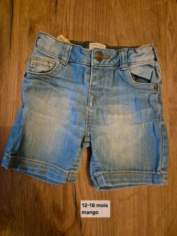 Short garçon 12 mois