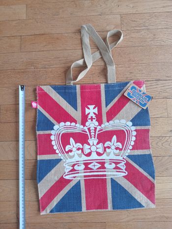 Sac tote bag toile de jute Glorious britain