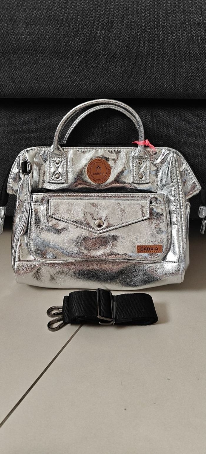 Crossbody M Cabaïa argenté