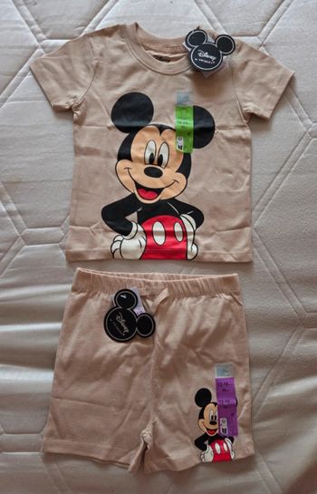 Ensemble été Disney Mickey neuf étiqueté 12/24 mois 1/2 ans 