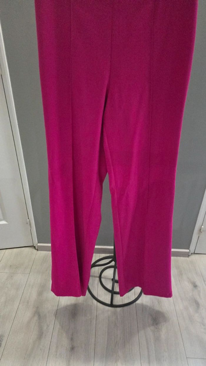 Pantalon large Zara rose fuschia - photo numéro 10