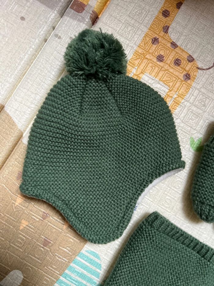 Ensemble bonnet + gants + snood - photo numéro 2