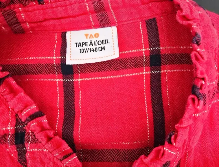 Chemise à carreaux fille - photo numéro 3