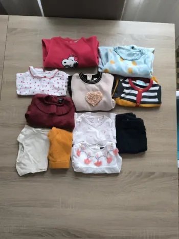 Lot 11 vêtements 1-3 mois fille