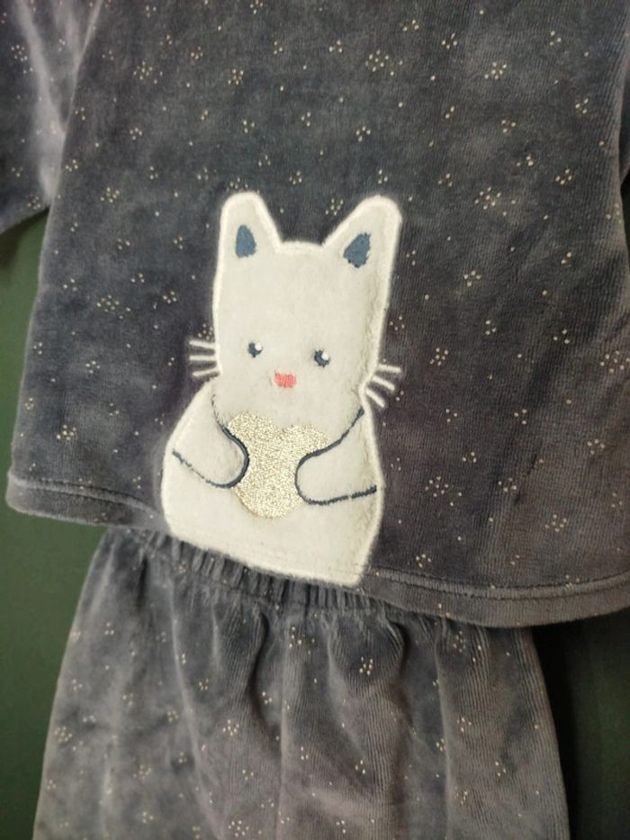 Pyjama 2 pièces 🐱 - Obaïbi - 3 mois - photo numéro 2