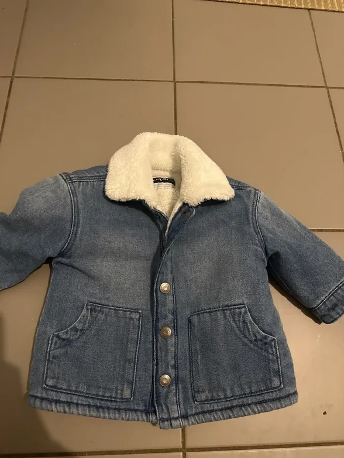 Veste en jean molletonné Kiabi - photo numéro 2