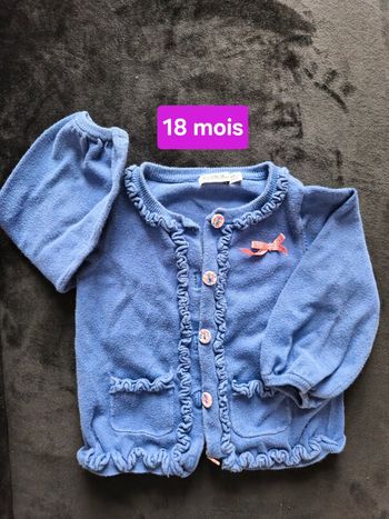 Gilet bleu 18 mois