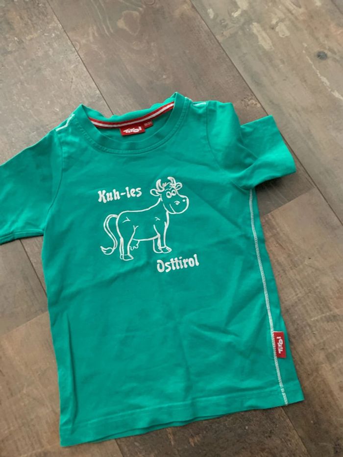 TEE shirt vert « vache »