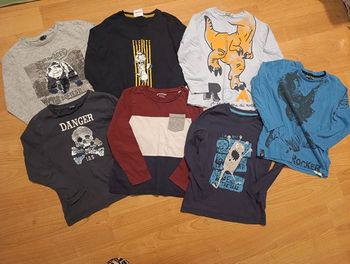 Lot t-shirts manches longues garçon 6 ans 