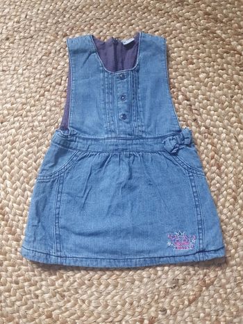 Robe en jeans 3 pommes 18 mois