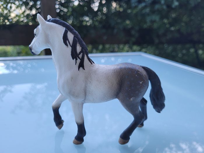 Lot de 3 Chevaux Scheich : noir et blanc, gris et blanc et blanc - photo numéro 6