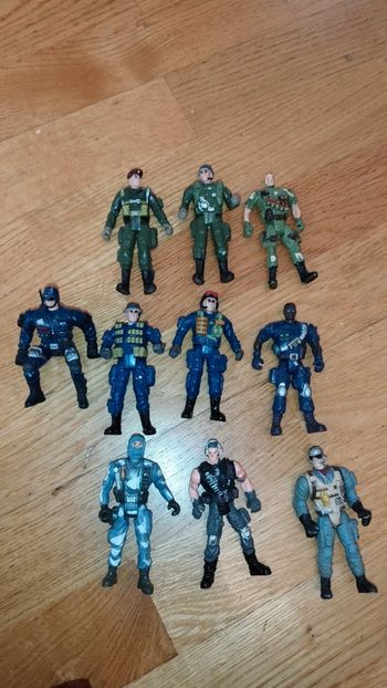 Lot Millitaire figure set army soldat style Chap Mei GI Joe