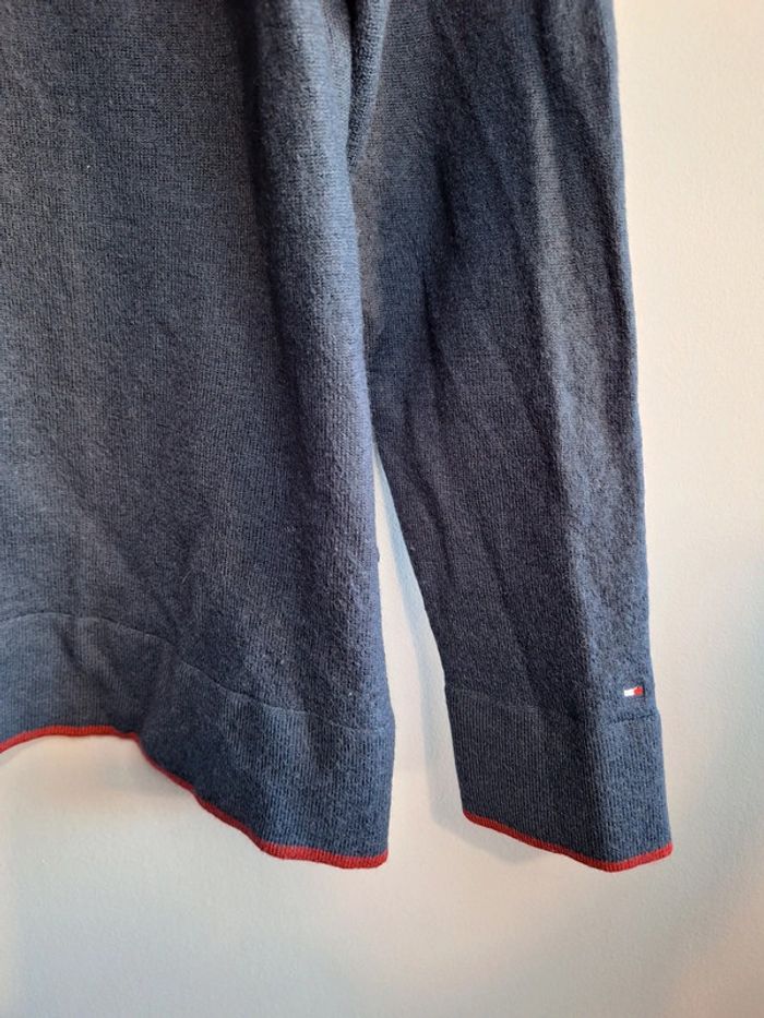 Pull tommy hilfiger femme vintage - taille L - col rond - laine - logo brodé - photo numéro 6