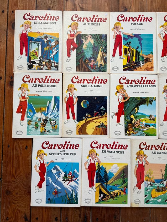 BE - Lot de 11 livres Caroline bd Grands albums Hachette anciens vintage blanc - photo numéro 2