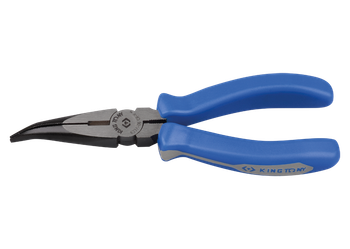 Pince à becs demi-ronds coudés de 165mm - KINGTONY 633106