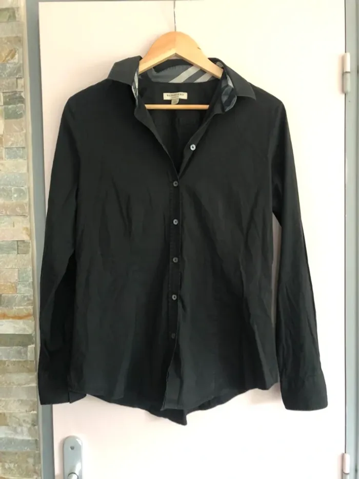 Chemise noire Burberry T.42