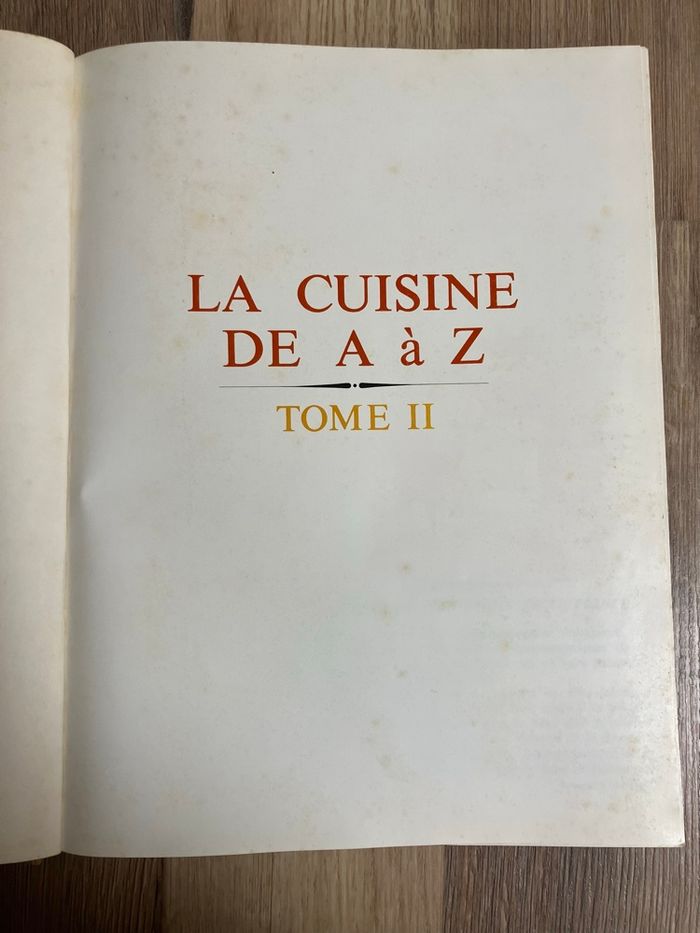 Beau livre relié-La cuisine de A à Z-Tome 2 - photo numéro 10