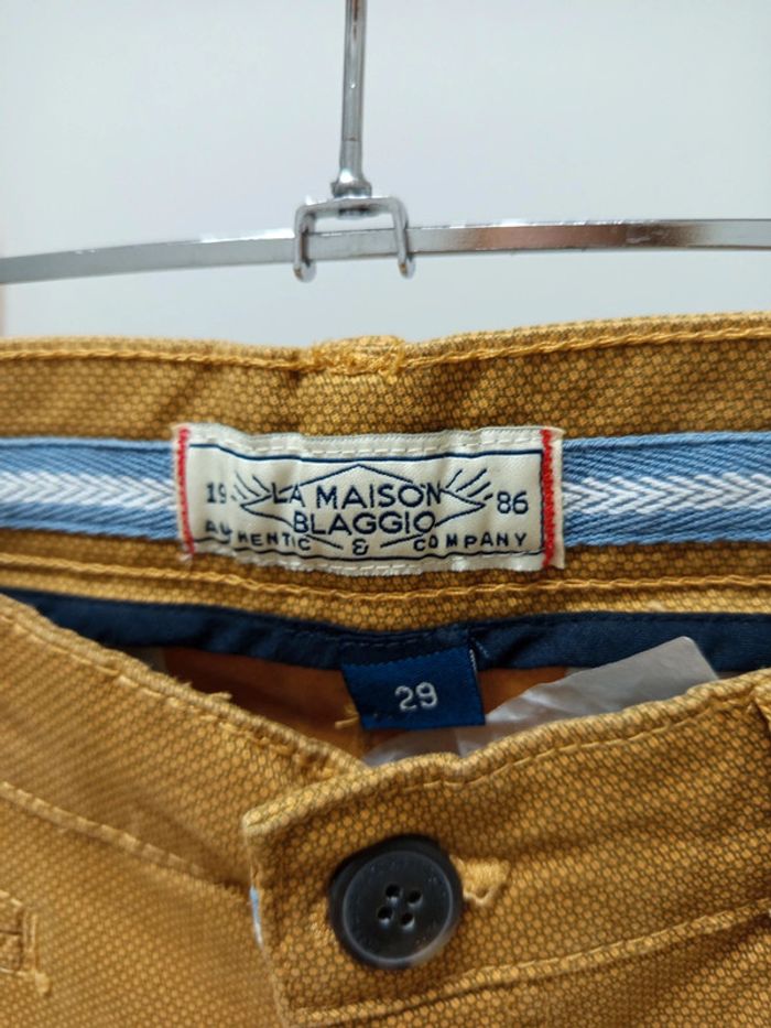Short Bermuda chino coton stretch armuré homme La Maison Blaggio neuf - photo numéro 2