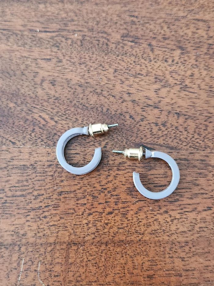 Paire Boucles D'oreilles Violettes Promod