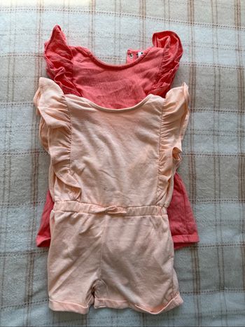 Combinaison short bébé fille