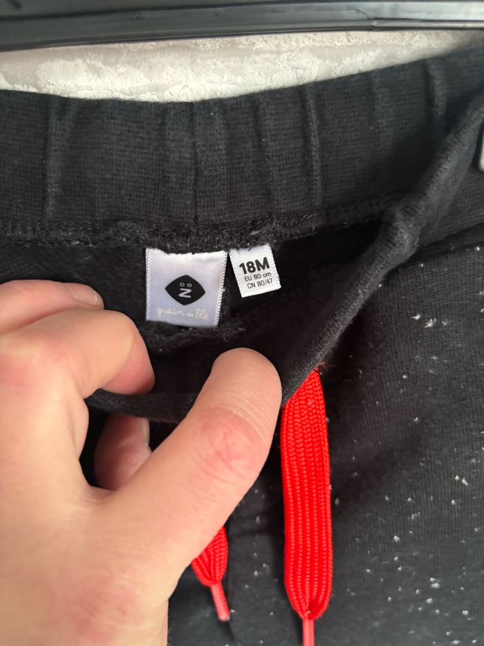 Pantalon jogging grain de blé taille 18 mois - photo numéro 2