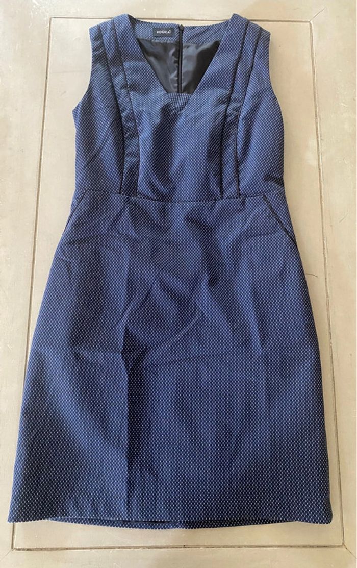 Robe Kookai bleu marine et noire taille 42 - photo numéro 6