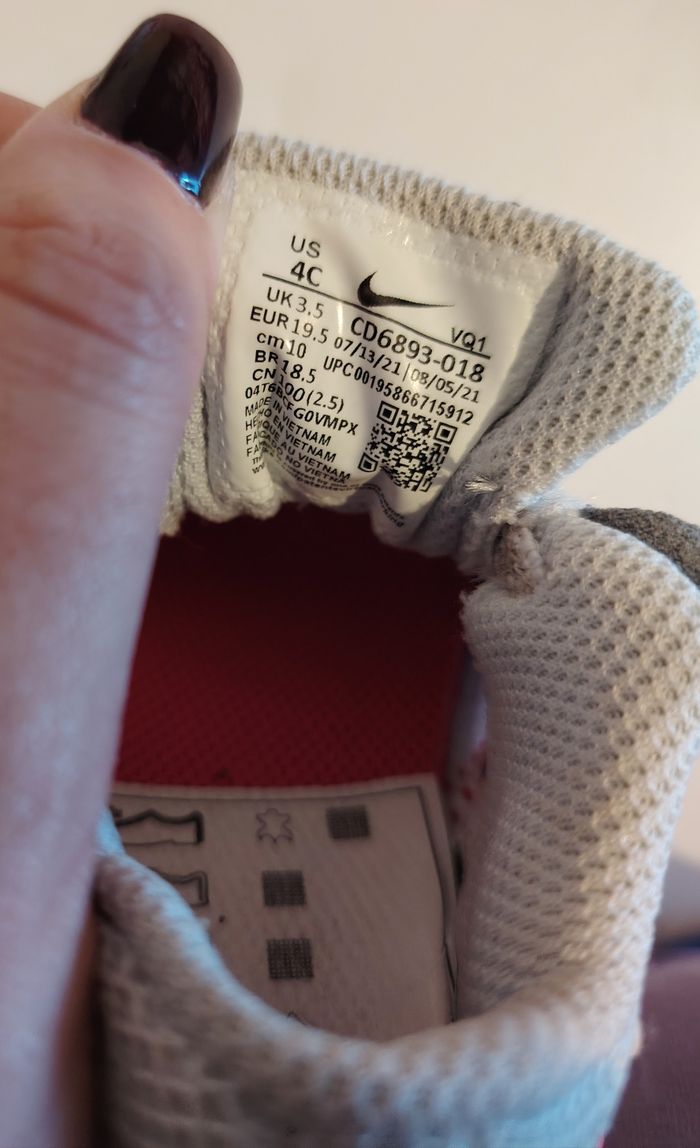 Basket sans lacets à enfiler bébé fille 19.5cm Nike - photo numéro 4