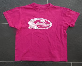 Joli tee-shirt Guadeloupe pailleté fille 8 ans