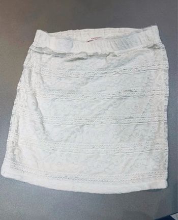 Jupe dentelle blanche