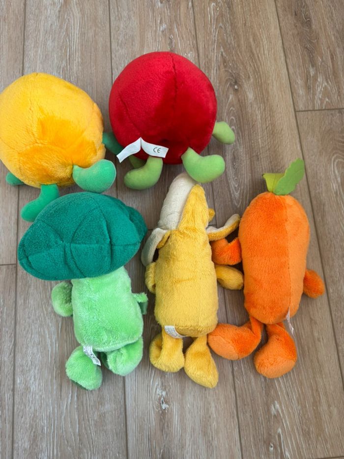 Lot peluches légumes et fruits - photo numéro 4