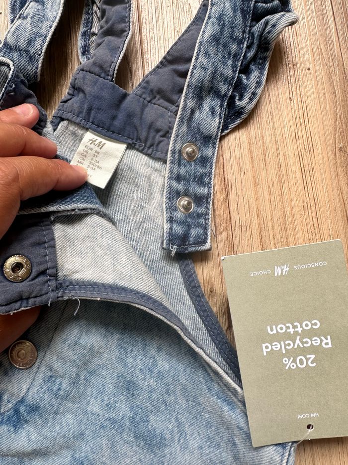 Robe en jean bicolore 2/3 ans h&m - photo numéro 5