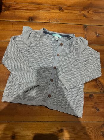 Gilet bleu pailletée obaibi 2a