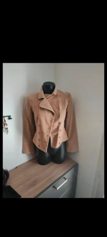 Veste 100coton beige taille s