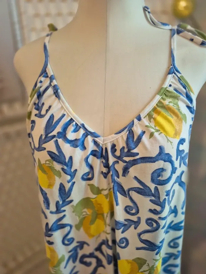 💕Jolie Robe d'été femme T38 /40(M) Esmara - Imprimé citrons💕 - photo numéro 5