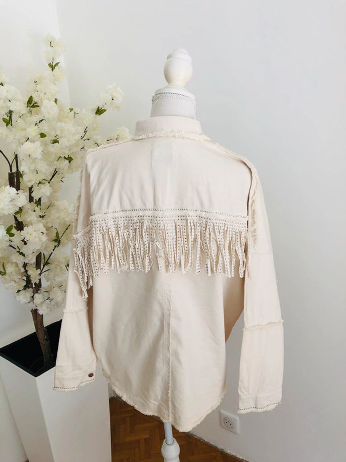 Veste légère à franges neuve taille XS Zara - photo numéro 10