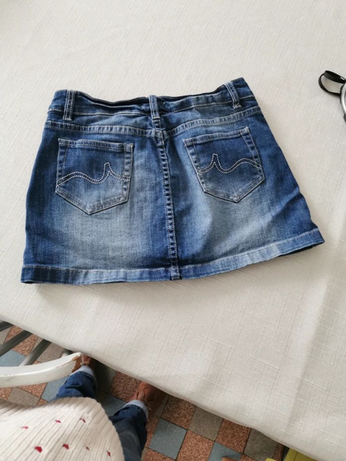 Mini jupe jeans taille 34 - photo numéro 2