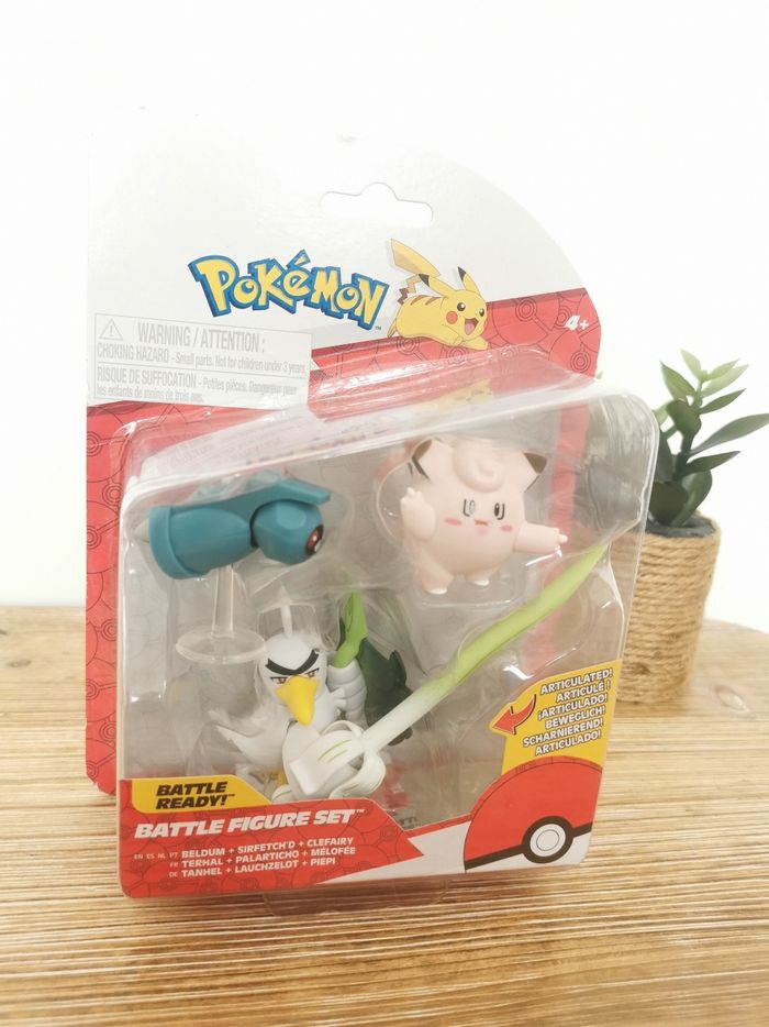 Set 3 Figurines articulées Battle Ready Terhal Palarticho Mélofée Pokémon - photo numéro 2