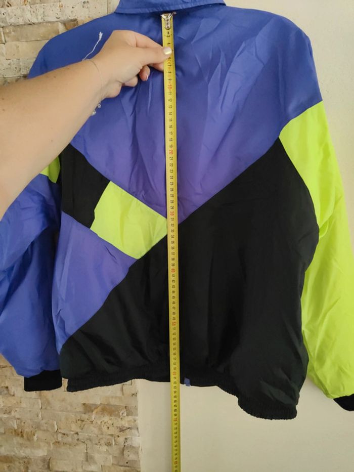 Veste Nike vintage jaune fluo violette noire - photo numéro 12