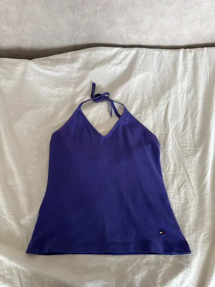 Haut dos nu tommy hilfiger taille M - photo numéro 4