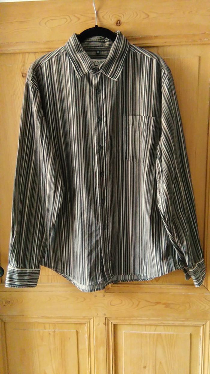 Chemise velours côtelé grise CANDA collection C&A