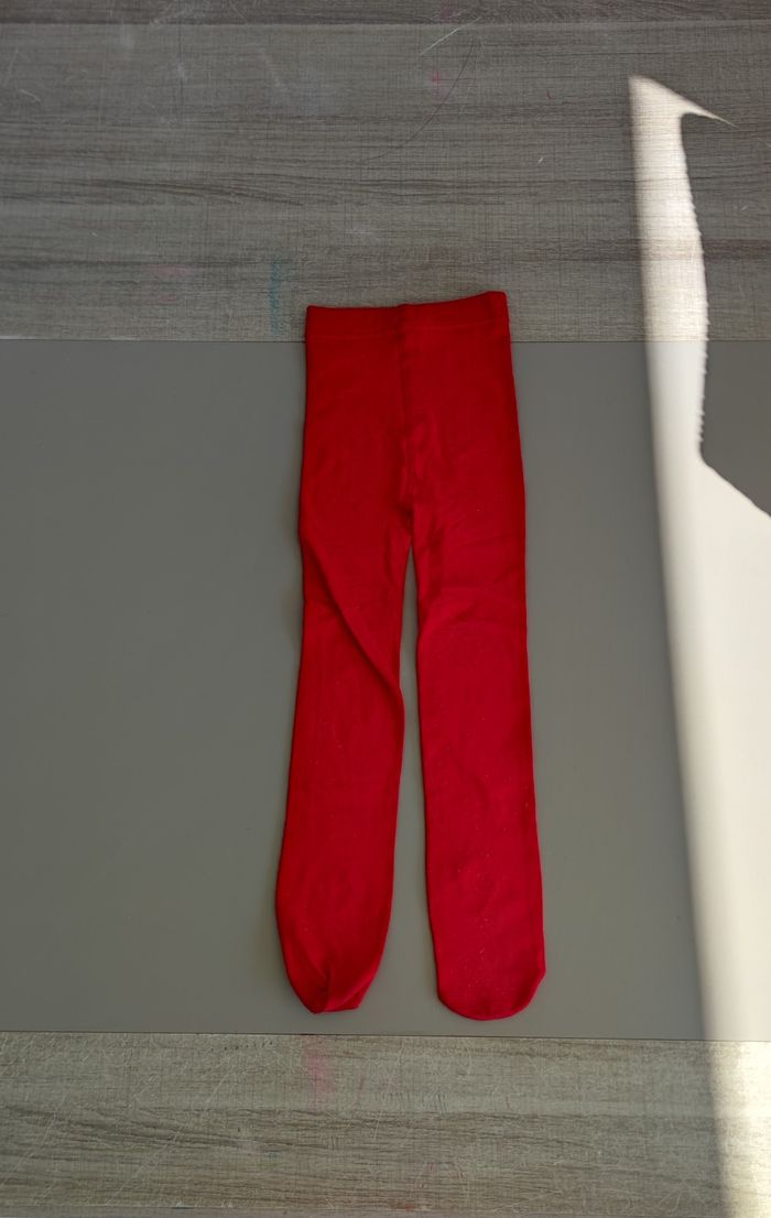 Collant rouge 3-4 ans Pocopiano ❤️ - photo numéro 2