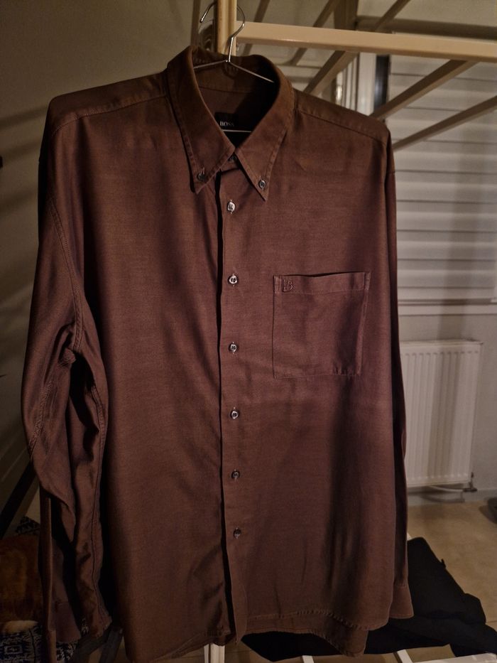Chemise marron Hugo boss - photo numéro 9