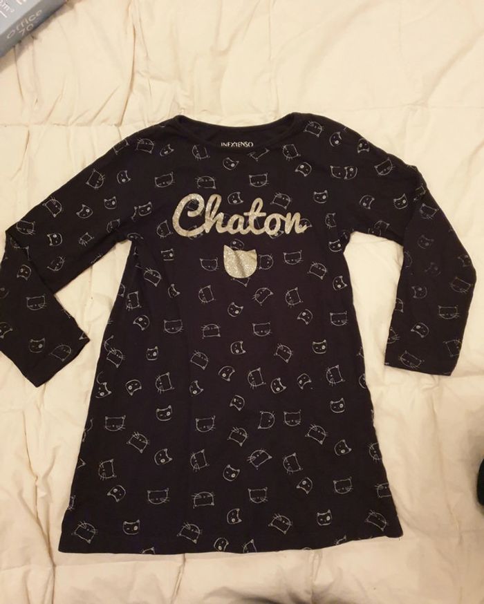 Petite robe fille chaton
