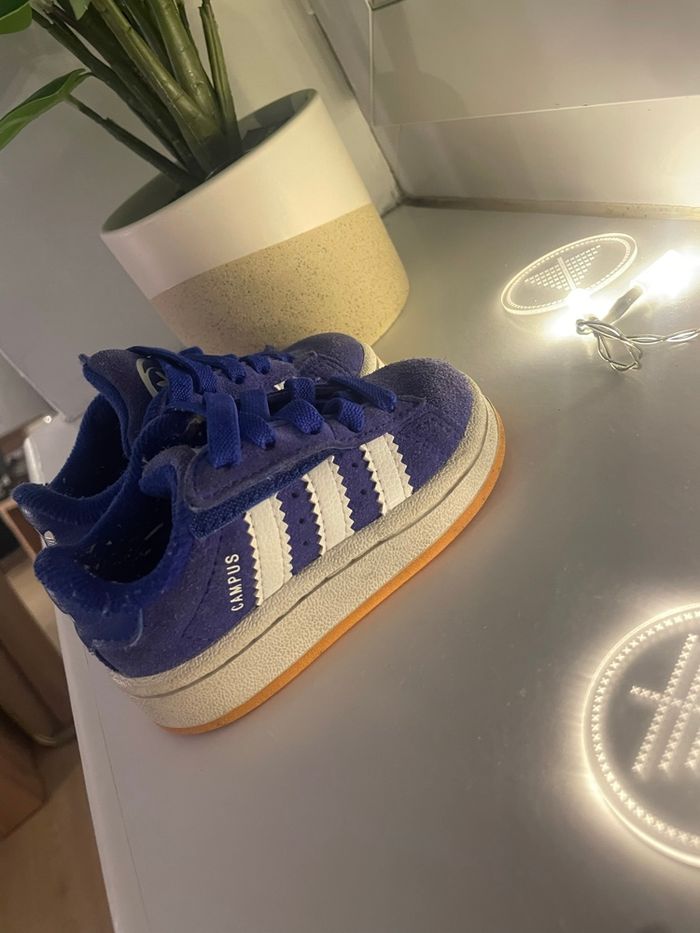 ADIDAS CAMPUS BLEU ENFANT MIXTE - photo numéro 6