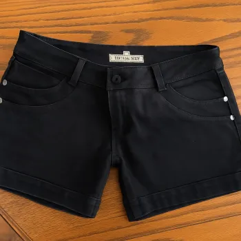 Short noir en jeans - Taille XL