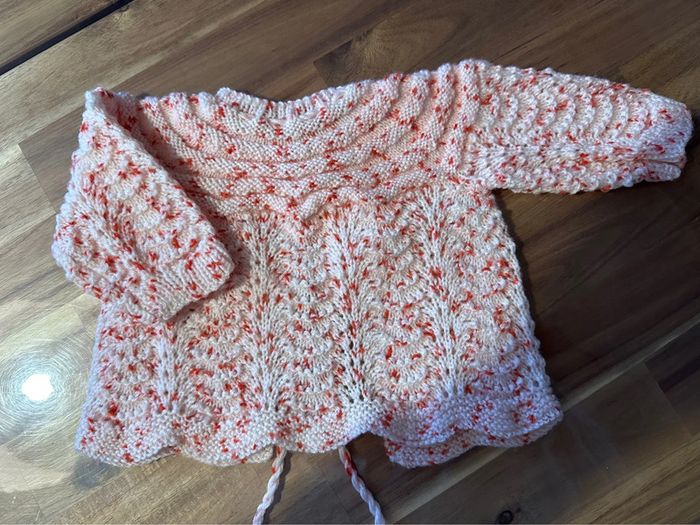 Gilet fille en laine, fait main - photo numéro 4